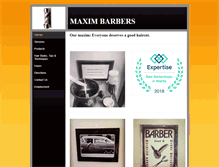 Tablet Screenshot of maximbarbershop.com